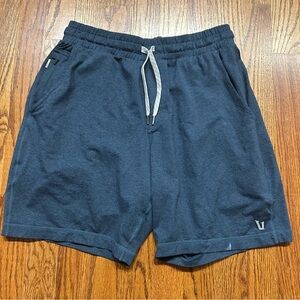 Vuori Ponto Short Mens Small Blue 8” DreamKnit Performance Stretch Gym Active